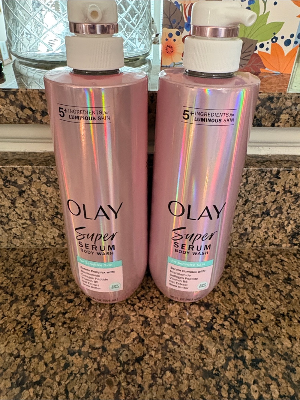 OLAY Super Serum Body Wash for Sensitive Skin Duo